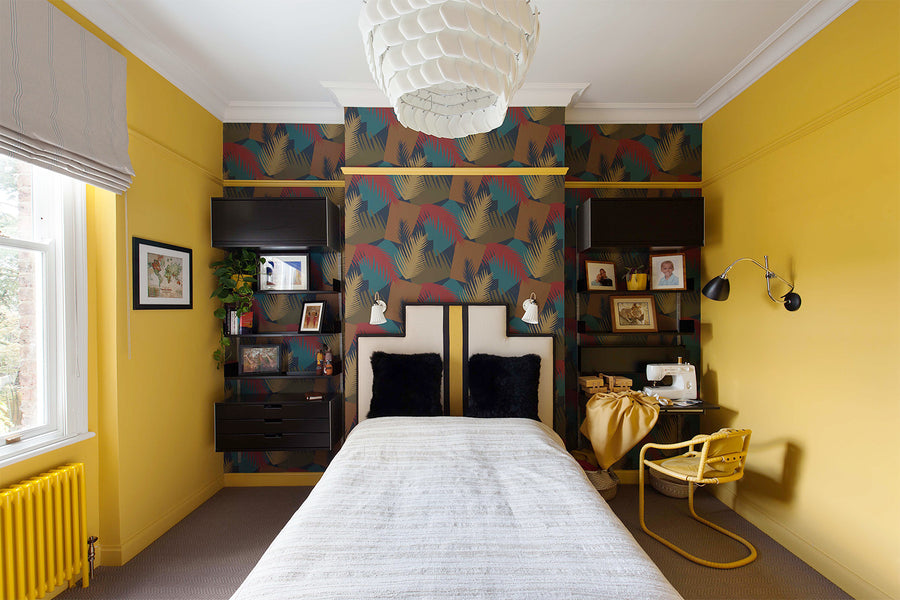 This Yellow Guest Room Moonlights as a Study and Soon-to-Be Piano Studio