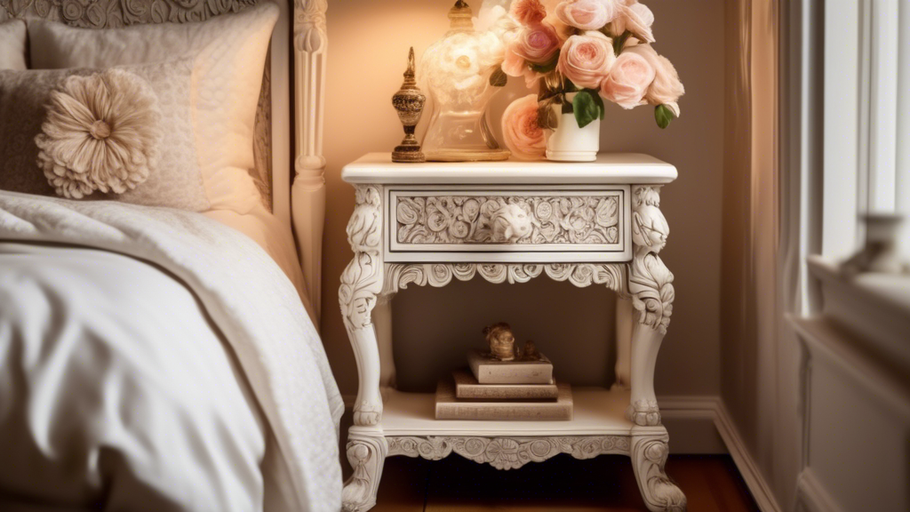 Antique White Bedside Beauty