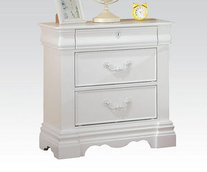 Acme Estrella Girls White -Drawer Night Stand