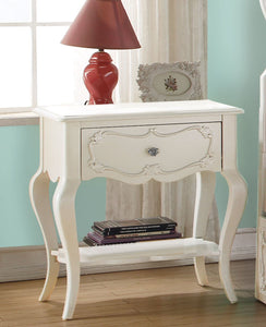 Acme 30509 Edalene Pearl White Girl Drawer Night Stand