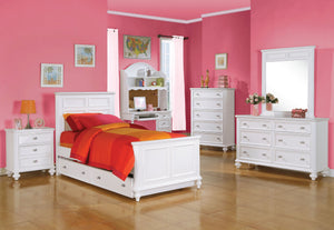 Acme Athena White Girls Full Trundle Bedroom Set
