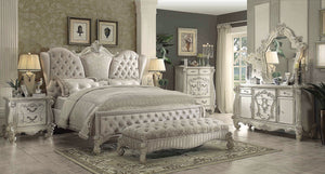 Acme 21130Q Versailles 4 Pieces Ivory Bone White Queen Sleigh Bedroom Set