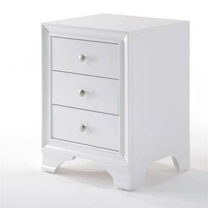 Acme 97500 Blaise 3 Drawer Nightstand In White
