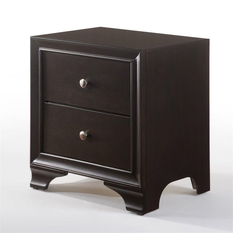 Acme 97504 Blaise 2 Drawer Nightstand In Espresso