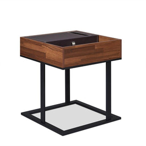 Acme 83895 Amsoupet Walnut Wood Finish End Table