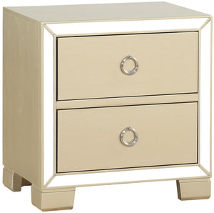 Acme 27143 Voeville II Champagne Wood Finish Nightstand