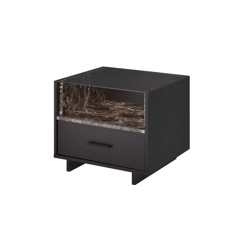 Acme 84621 Dayle Espresso Wood Contemporary Finish Nightstand