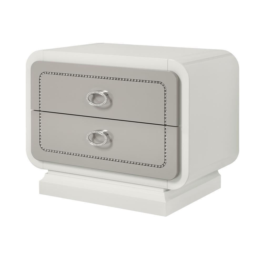 Acme Allendale Ivory Wood Finish Nightstand