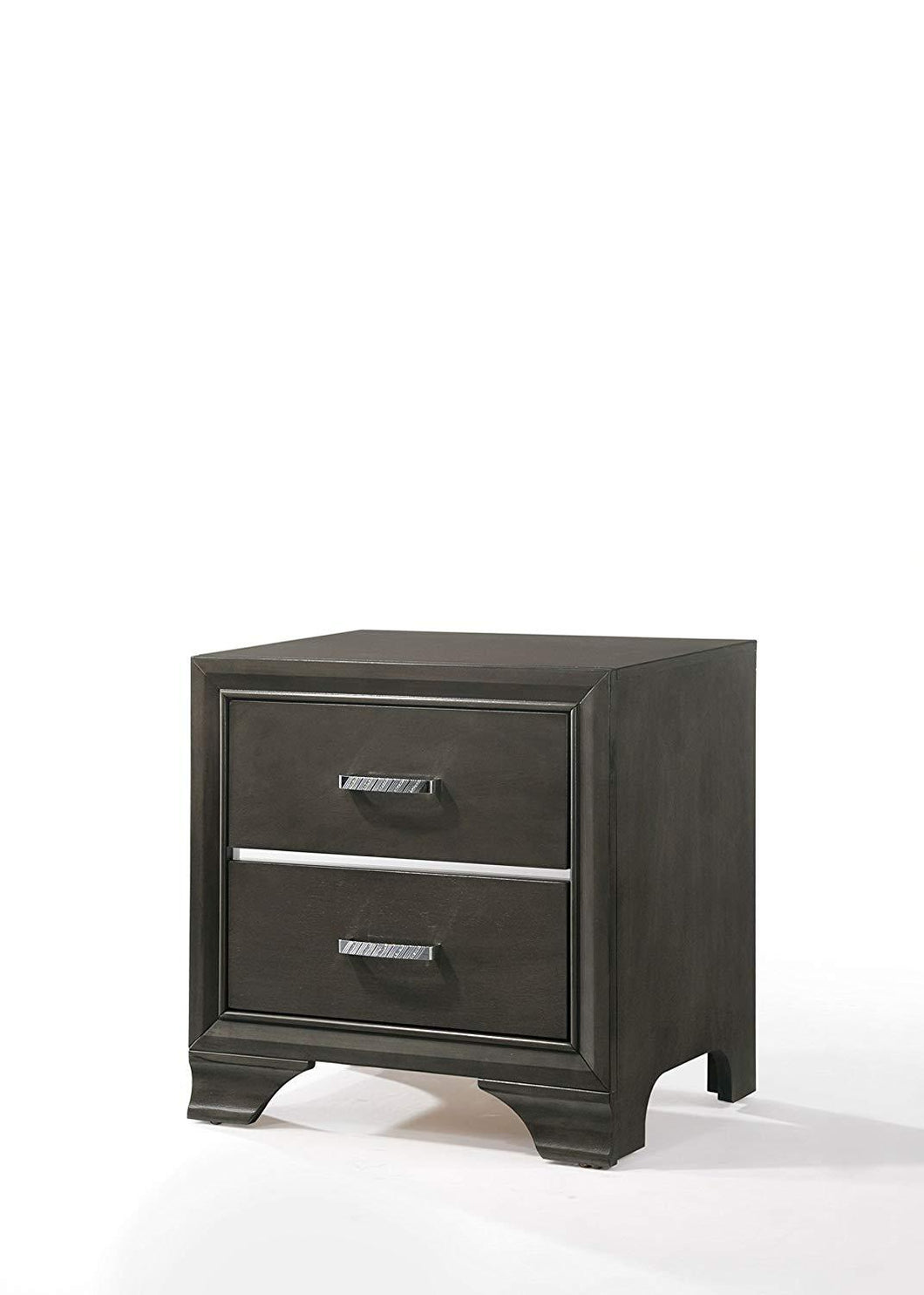 Acme Carine II Gray Wood Finish Nightstand