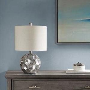 510 Design Frill Table Lamp With Silver Finish 5DS153-0006