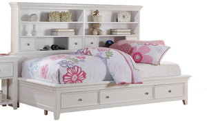 Acme 30590T Lacey White Storage Twin Bookcase Daybed
