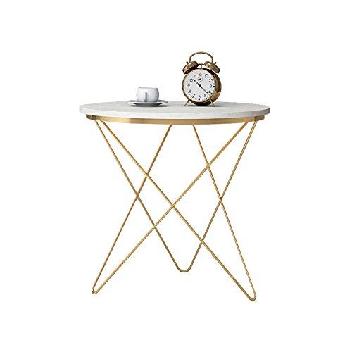 End Tables CAICOLOUR Golden Wrought Iron Sofa Coffee Table Simple Modern Casual Coffee Table (Size : 7070CM)