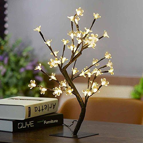 Battery Powered Cherry Blossom Tree Lamp Home Decor Accent Clear flowers Home Decor Accent Sale