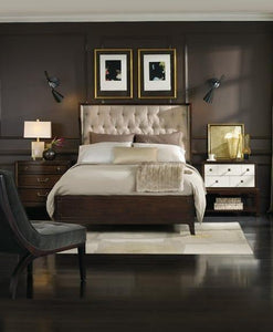 Palisade Collection 5183-90860-2NS 3-Piece Bedroom Set with California King Bed and 2 Nightstands in Dark Wood