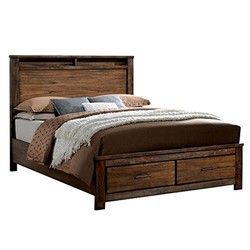 Elkton Oak Finish King Size 6-Piece Bedroom Set