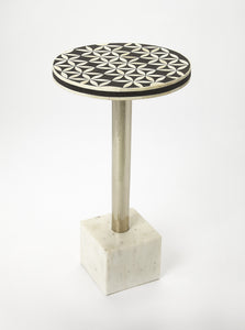 Lindy Bone Inlay Accent Table