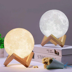 3D Full Moon Lamp,Mayround 15cm/5.9 Inch LED Lunar Night Light Modern...