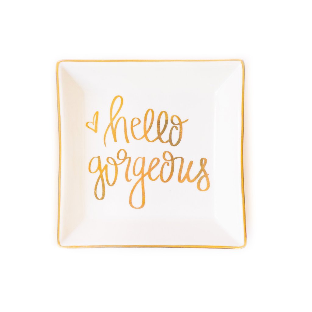 Hello Gorgeous Jewelry Dish by Sweet Water Decor