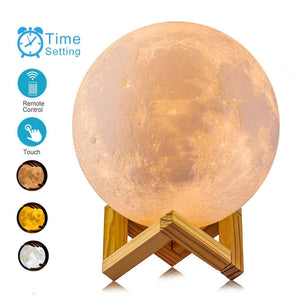 ACED 3D Printing 4.7Inch Moon Light Lamp Baby Night Light, Dimmable Color Changing, Touch Battery Operated LED Moonlight Lamps for Bedrooms, Father's