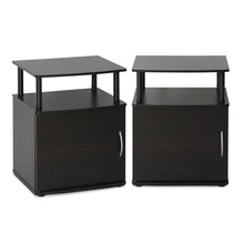 Load image into Gallery viewer, Furinno End Table 2-15114BKW SET OF 2