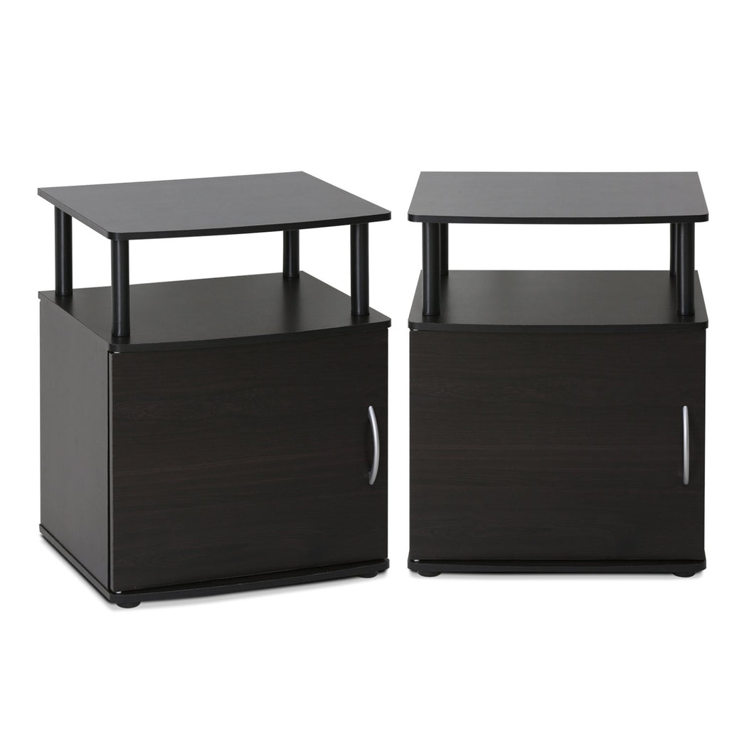 Furinno End Table 2-15114BKW SET OF 2