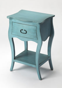 Rochelle Distressed Blue Nightstand