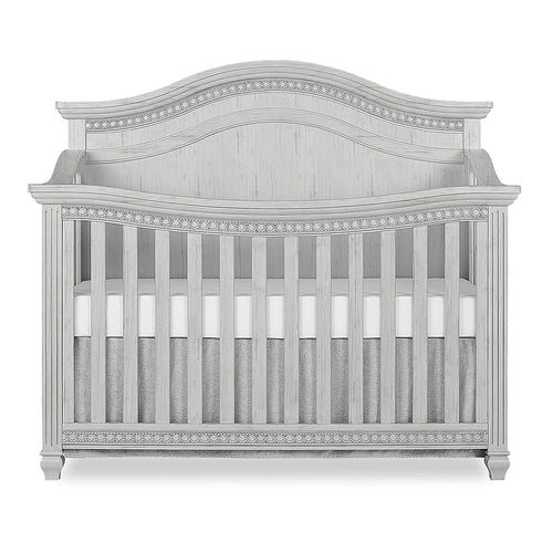Evolur Madison 5 in 1 Curved Top Convertible Crib, Antique Grey Mist