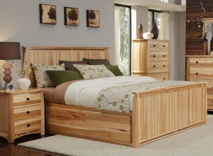 Adamstown 4 Piece Bedroom Set with King Sized Storage Bed, Dresser, Mirror, and Nightstand