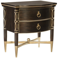Load image into Gallery viewer, Caracole Everly Bronzed Ebony Nightstand