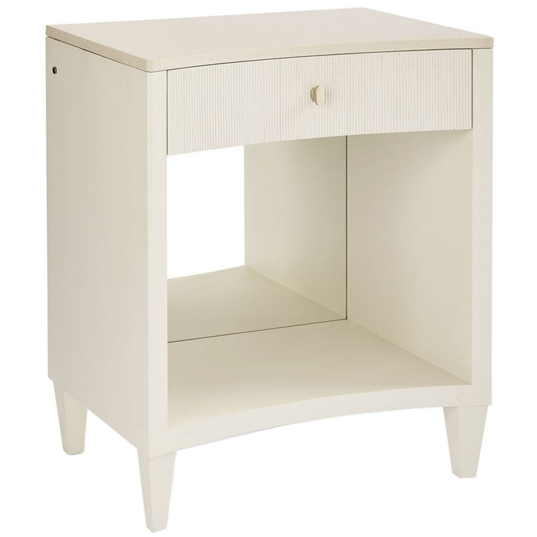 Caracole White Light 1-Drawer Nightstand