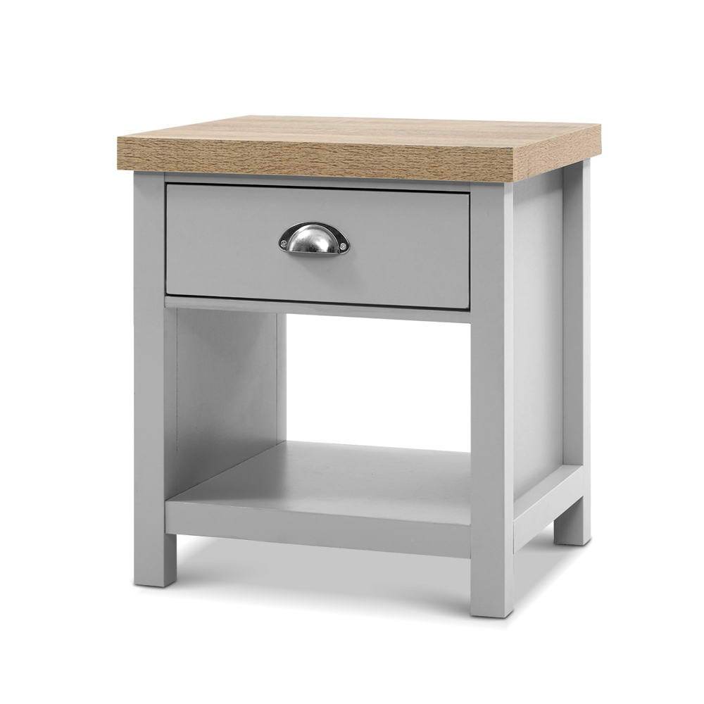 Artiss MEDI Bedside Table Cabinet Drawer Tables Nightstand Side Storage Shelf
