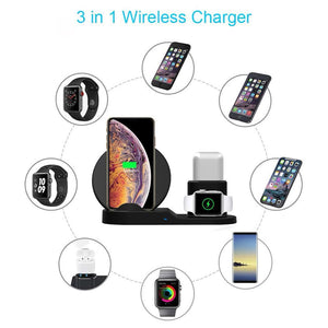 Apple 3-in-1 Wireless Fast-Charging Dock with QC3.0 Charger