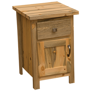 Blue Stain Pine Enclosed Nightstand