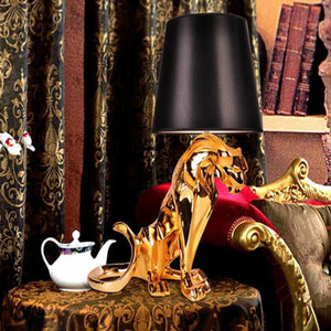 Creative  Luxury Plating Jaguar Table  Lamp