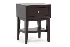 ST-007-AT Baxton Studio Gaston Modern Accent Table And Nightstand, In Brown