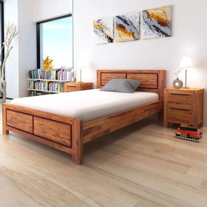 Bed Frame with Cabinets Brown 180x200 cm 6FT Super King