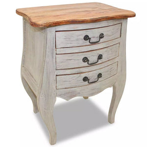 Bedside Cabinet Solid Reclaimed Wood 48x35x64 cm
