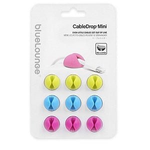 BlueLounge Cable Drop Mini Pack Of 9 - Bright
