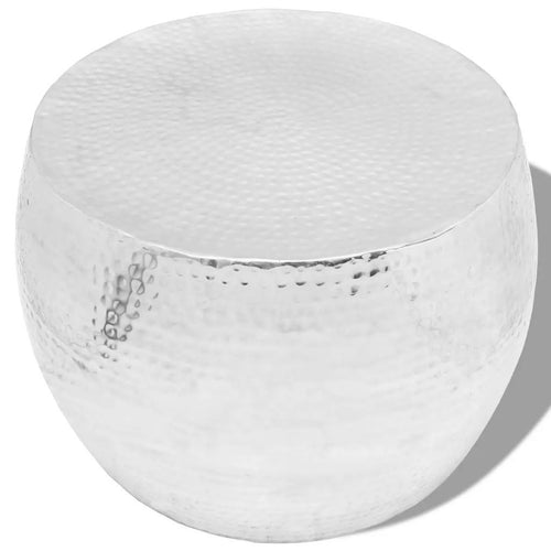 Coffee Table Round Aluminium Silver