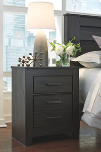 Brinxton Charcoal Two Drawer Night Stand