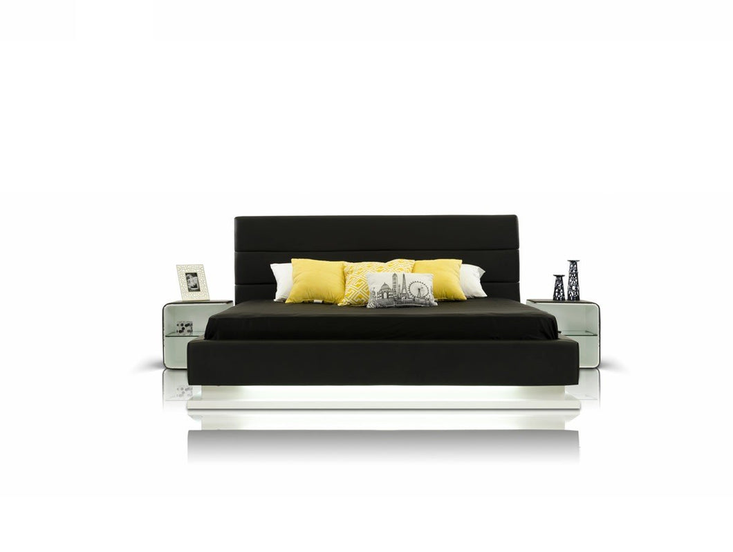 Modrest Infinity - Contemporary Platform Bed with Lights