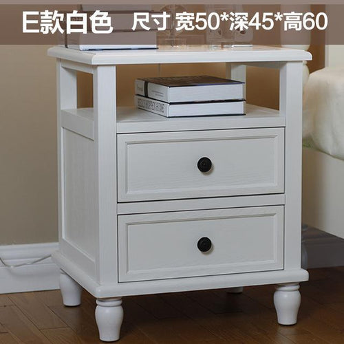 American Wood Bedroom Bedside Cabinet. The Rural Pastoral Corner Drawer Cabinet Mini European Lockers Bedside Table Solid Wood