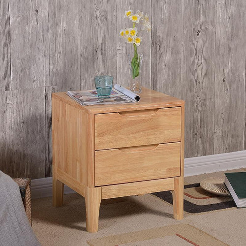 bedroom furniture simple modern largesized apartment cabinets are wood lockers rubber wood bedside cabinets nightstand NEW