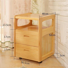 Load image into Gallery viewer, Bedside Cabinet Wooden Mini Simple Storage Lockers Minimalist Modern Creative Bedroom Sideboard Dormitory