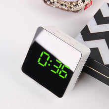 Load image into Gallery viewer, Digital LCD Mirrored Alarm Clock