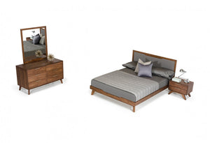 Nova Domus Soria Modern Grey & Walnut Bedroom Set